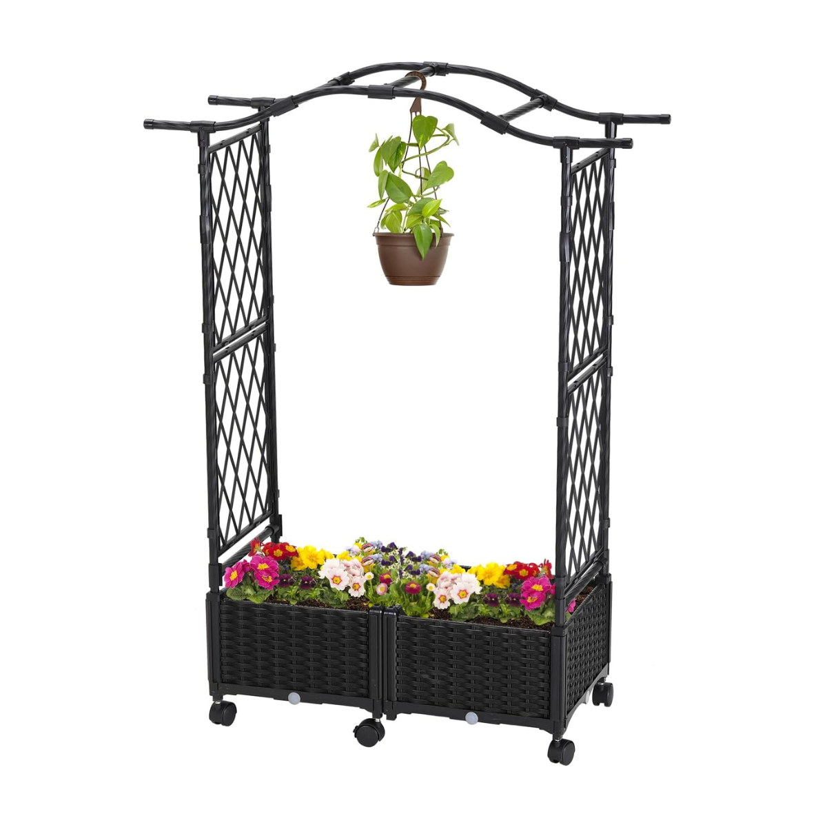 Wooden Trellis Planter