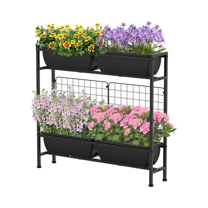 Raised Plastic Planter Rack