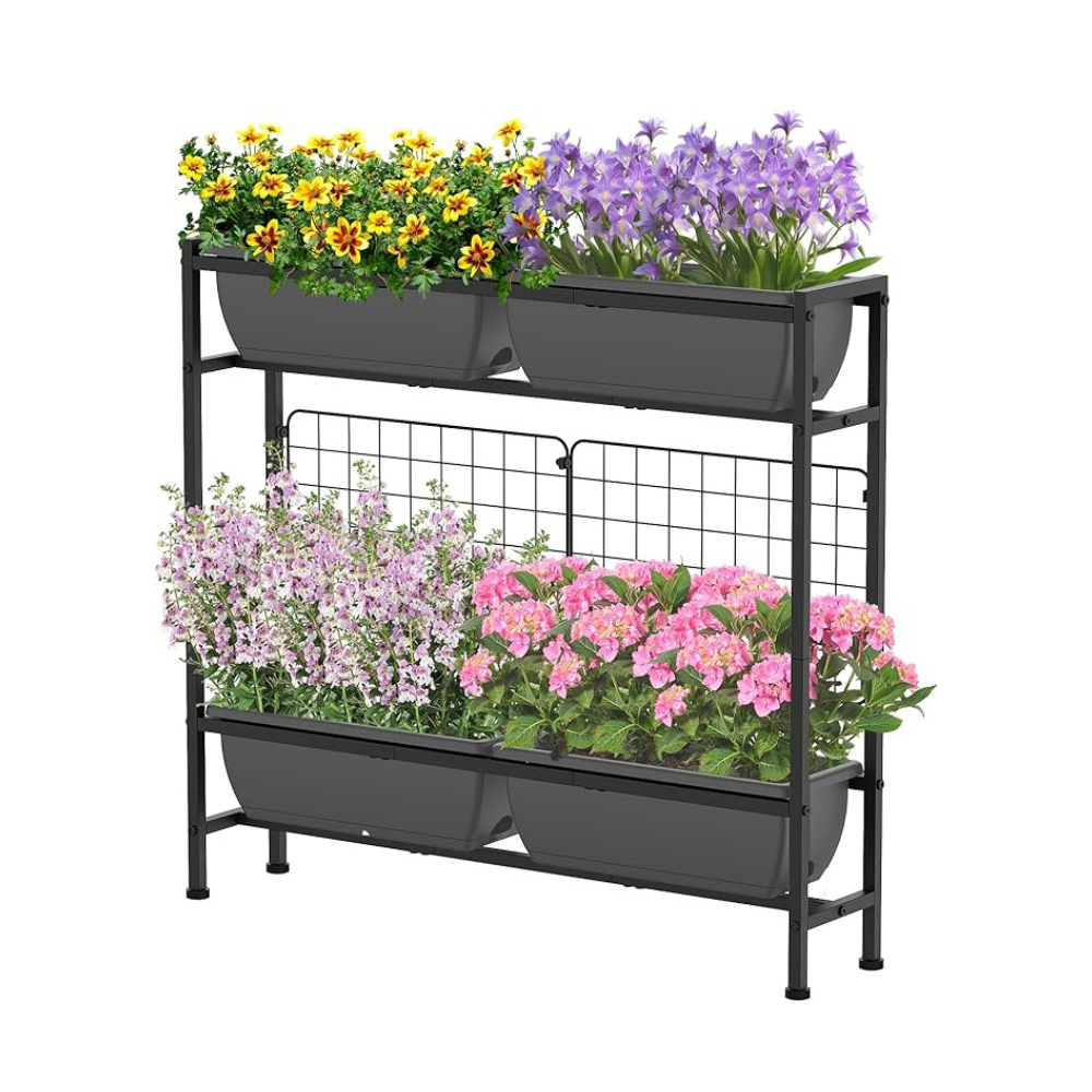 Raised Plastic Planter Rack