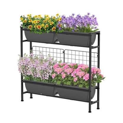 Raised Plastic Planter Rack
