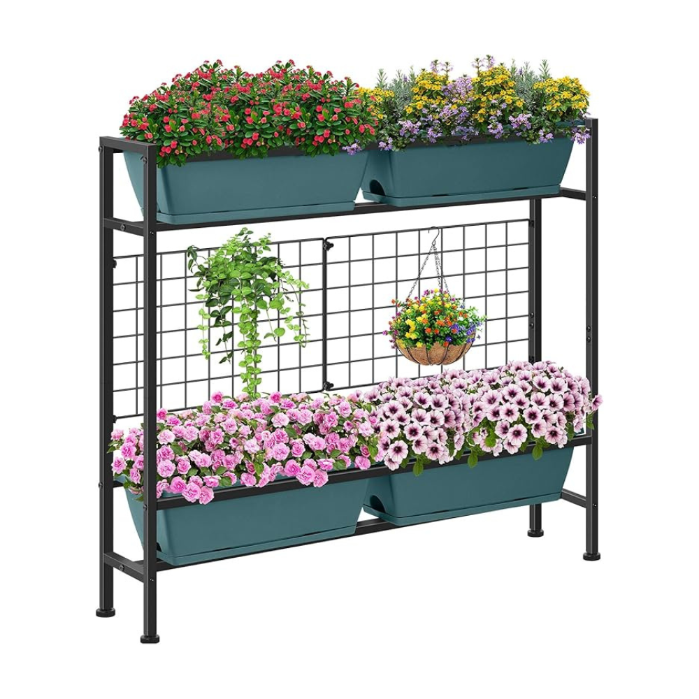 Raised Plastic Planter Rack